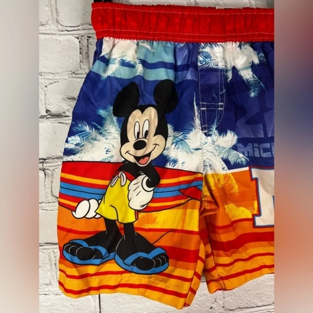 Mickey Mouse Disney‎ boy swim trunk/ board shorts size 4t